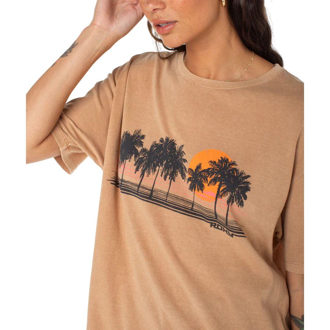 Roxy Palm Stripe Tee